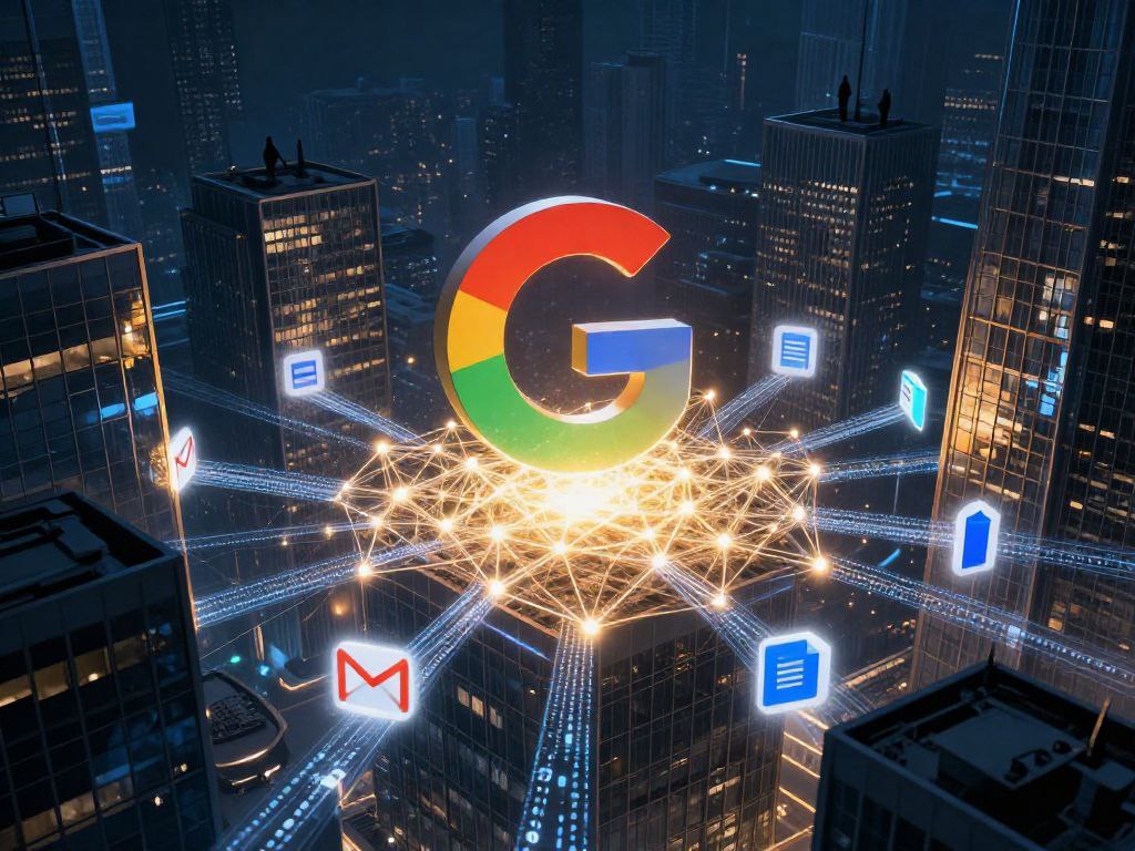 Google Gemini AI distribution dominance visualization