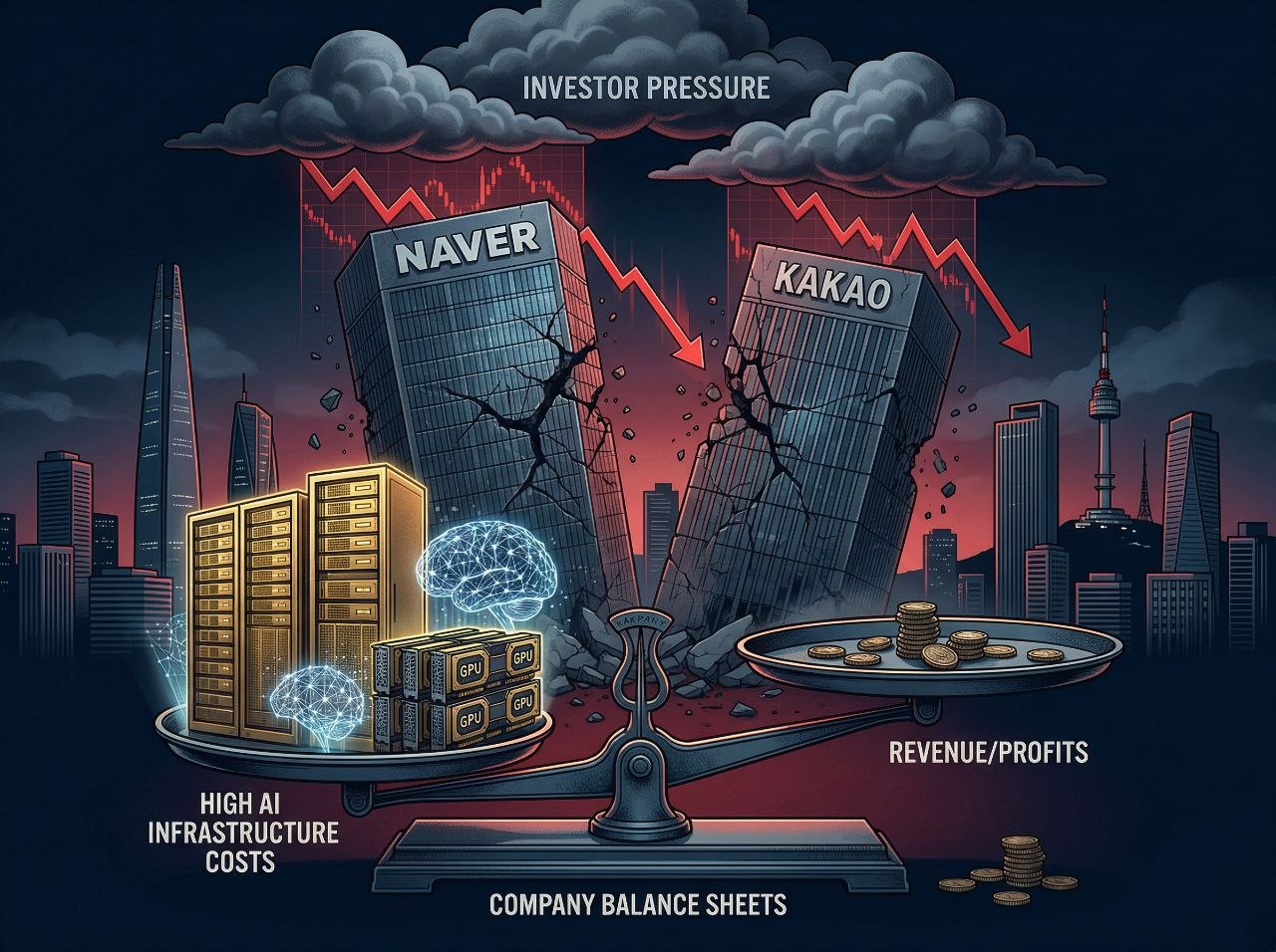 Korea's AI Giants Are Bleeding Cash: Naver and Kakao Face Investor Reckoning